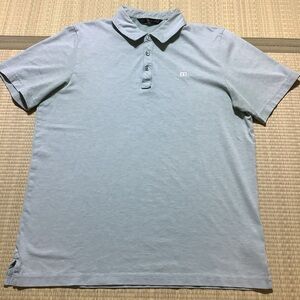 Travis Mathew Short Sleeve Polo Shirt Heather Green Men’s Large